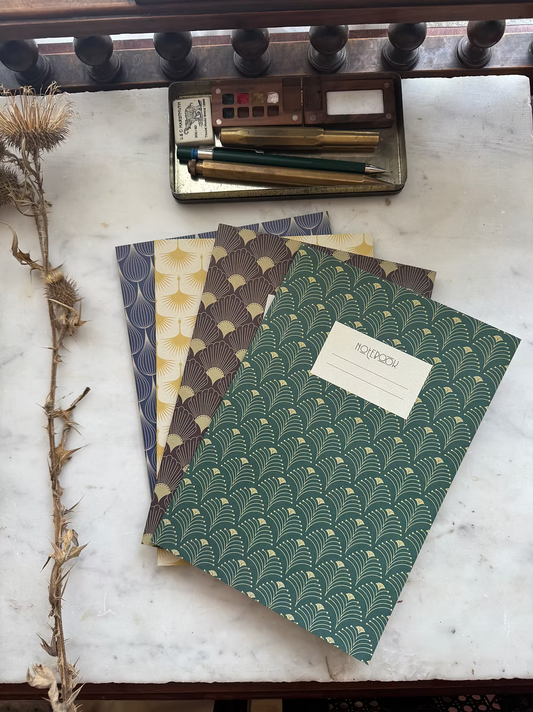 4er-Set Notizhefte Art Deco A5 etmamu