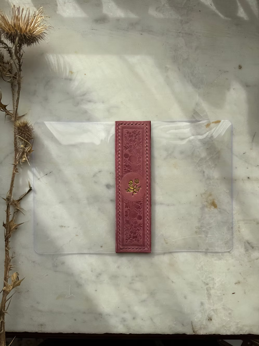 Spine Clear Planner Wild Rose