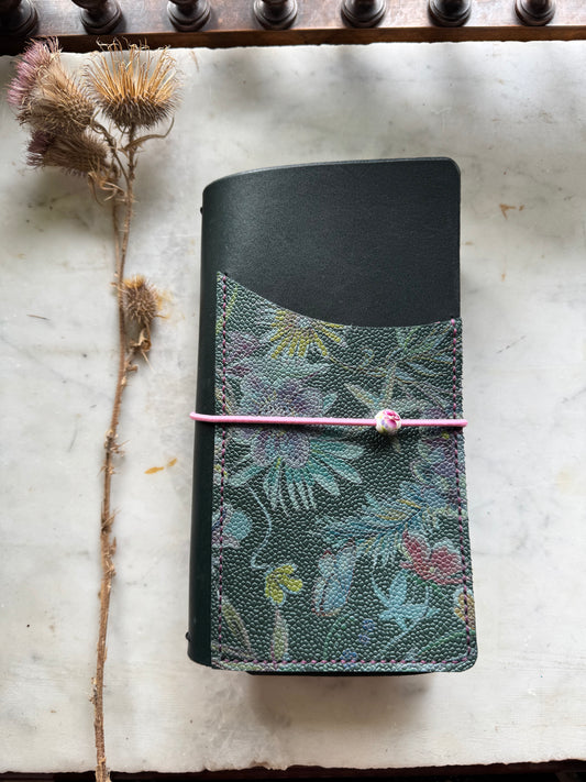 RTS Flower Trifold Travelers Notebook