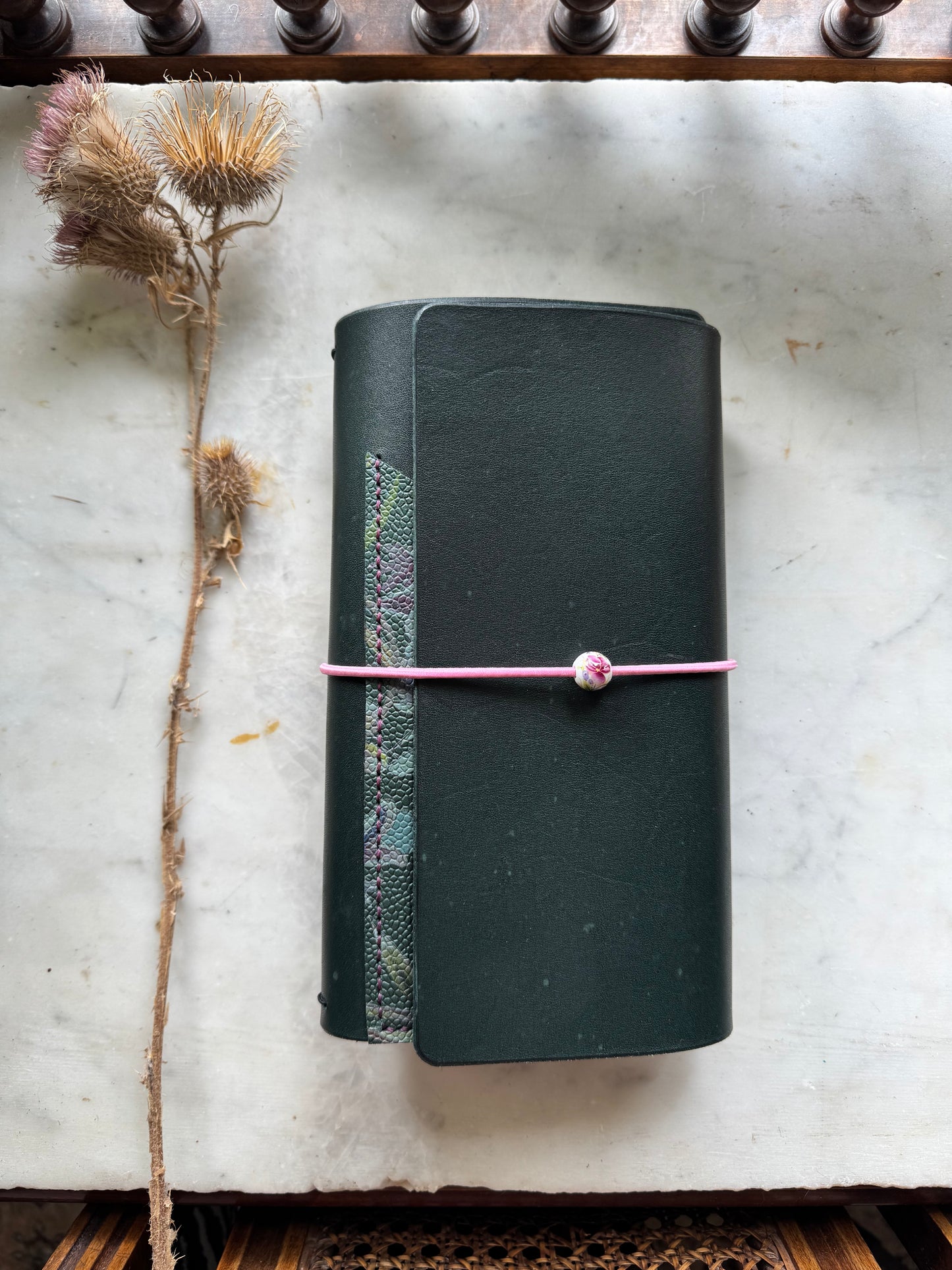 RTS Flower Trifold Travelers Notebook