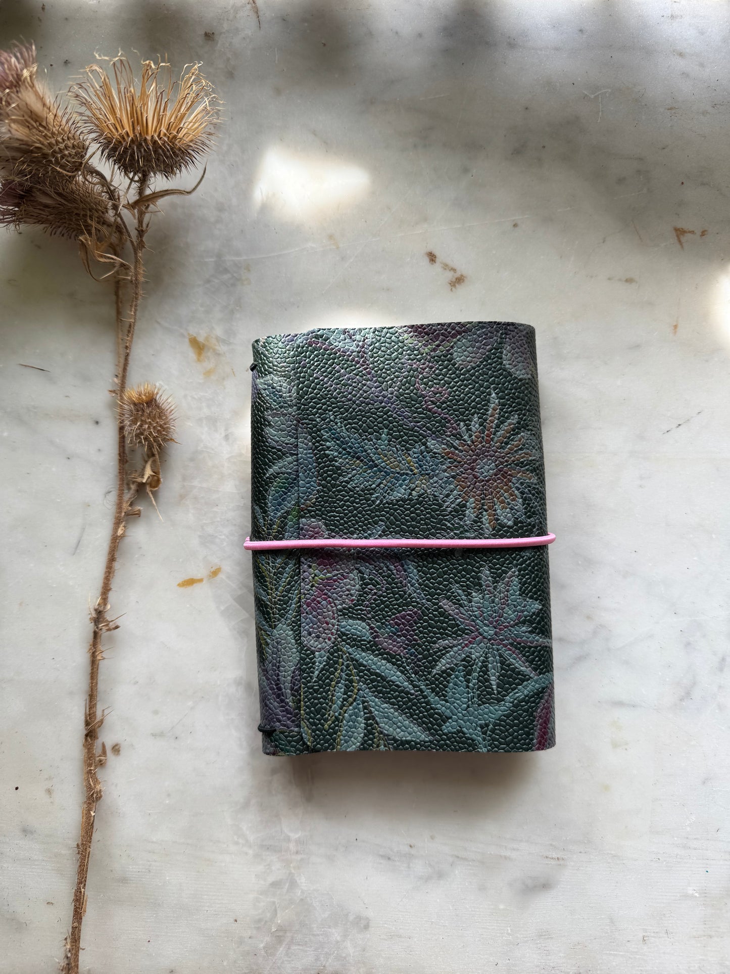 RTS Flower Trifold Travelers Notebook